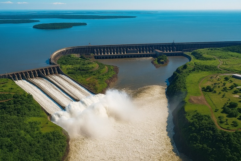 Itaipú Dam — renewable hydroelectric power
